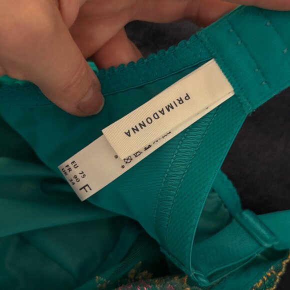 NWOT Prima Donna 34F Teal - Picture 2 of 3